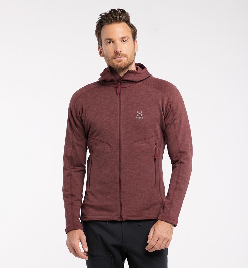 Haglöfs Mens Heron Fleece Red New Zealand 38540BKCR